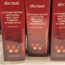 Docteat Liquid Supplements.  3 Bottles 1 Low Price
