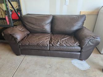 SEALY leather loveseat