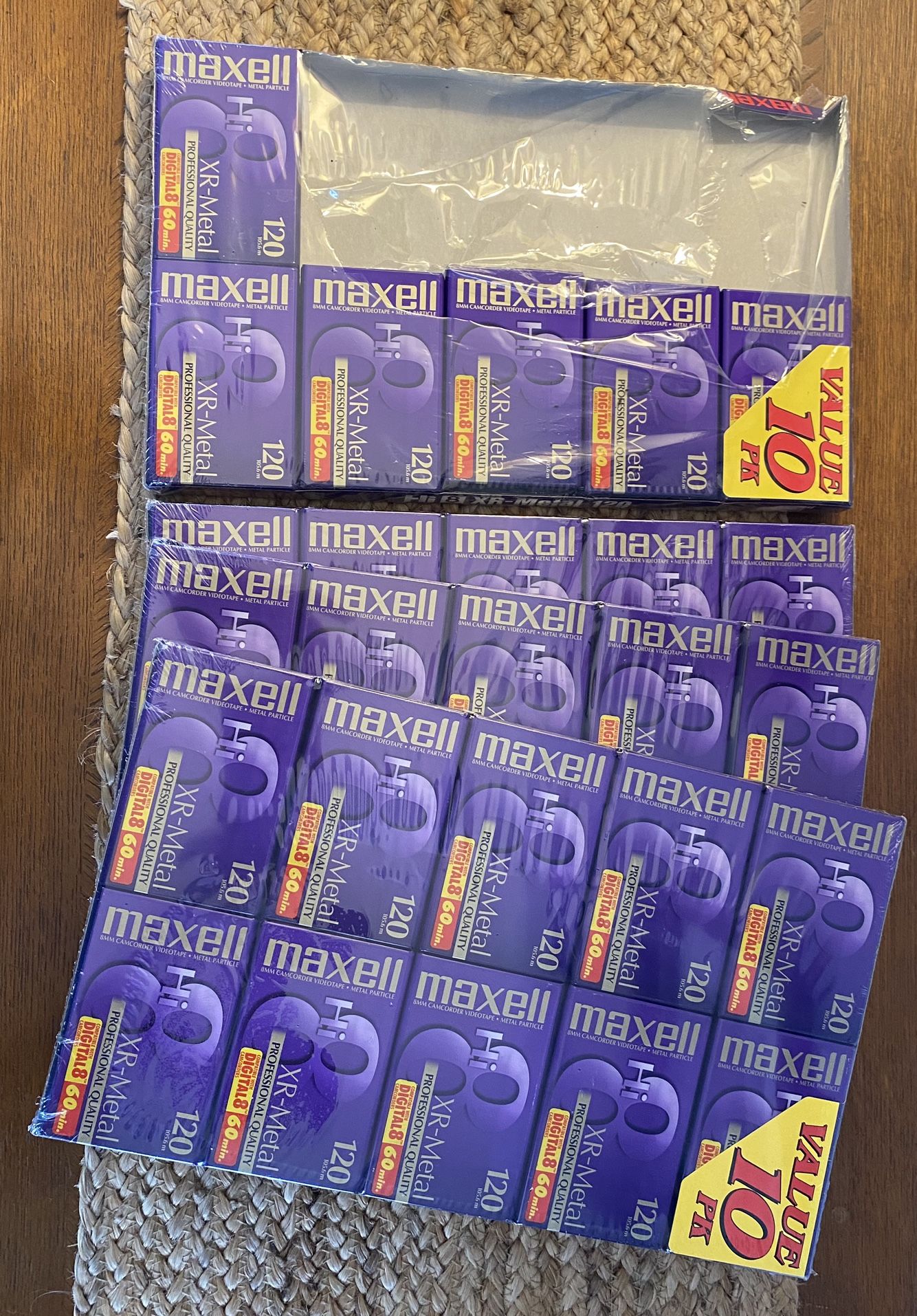 Camcorder Tapes (1-10 Pack + 6 Individual Ones Left)
