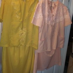 Mustard Color 3 piece Set. Both Size 3X $7.00 Each