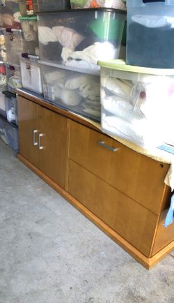 Solid wood TV console