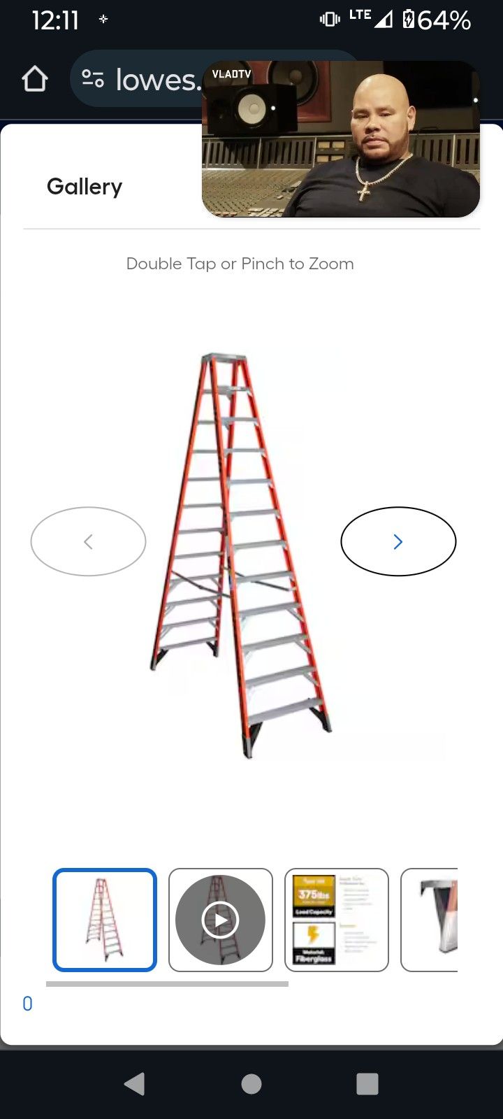 Werner 12 Ft Professional Ladder 