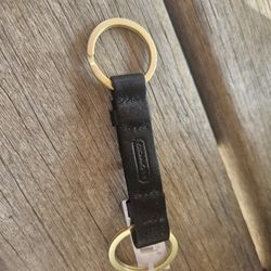 COACH Leather Keychain