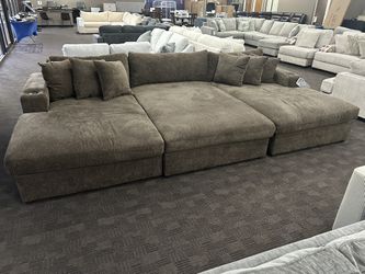 Extra Deep And Comfy Theatre Sectional 