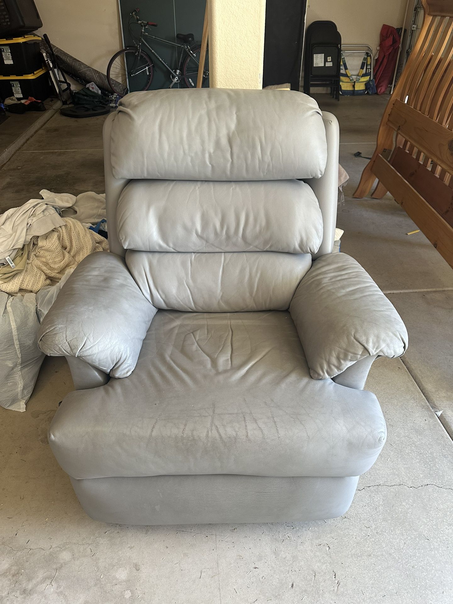 Vintages Gray Reclining Chair