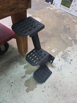 Heavy Duty boat trailer steps with safety handle, non slip mat ,universal fit ,- 3 teps