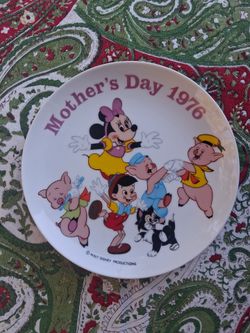 Rare Walt Disney Productions 1976 Mother's Day Plate Limited Edition