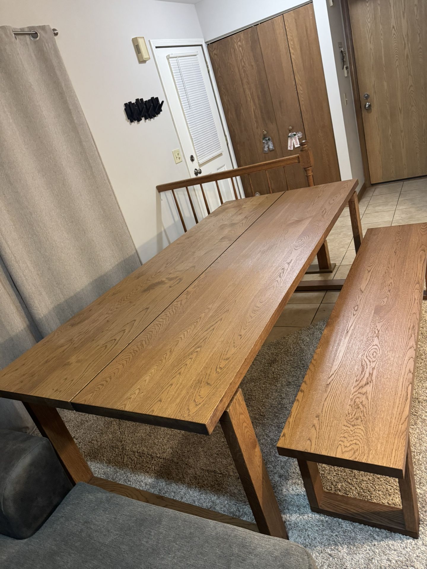 Dining Table + Bench (IKEA) – Excellent Condition