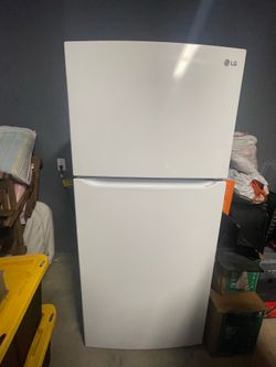 White LG Fridge
