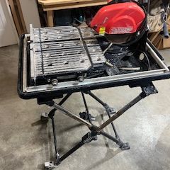Husky Wet Tile Saw  w/stand