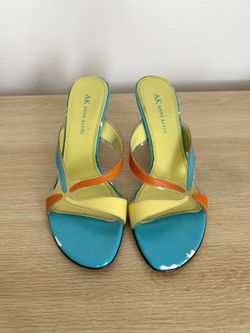 Blue/Green Vintage Kitten Heel