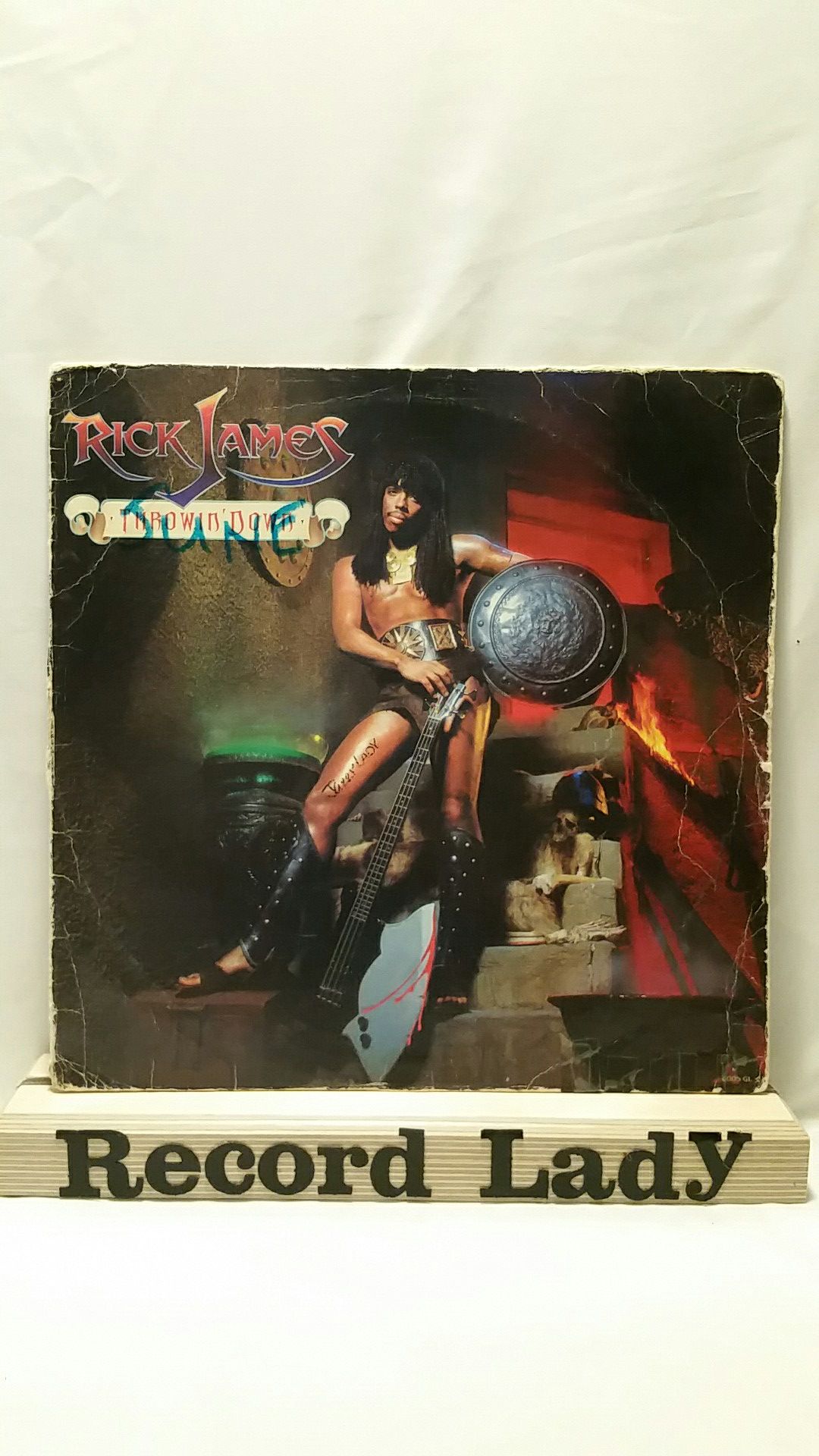 Rick James "Throwin' Down" vinyl record Funk/Rock