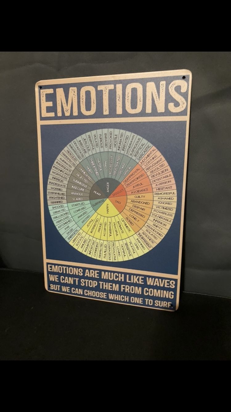 Emotion Tin Sign Decor