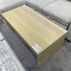Light wooden coffee table with storage from Costco