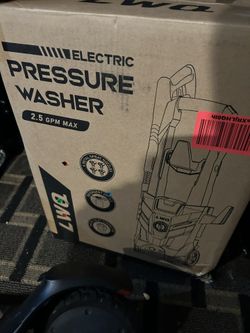 Electric Pressure Washer 2.5 Gpm Max