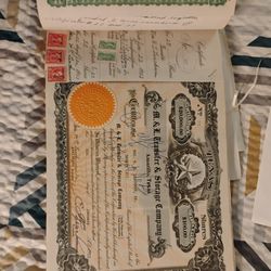 Stock And Bonds. Old Stamps 1916 And Up 
