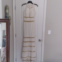 White Size 4 Prom Dress
