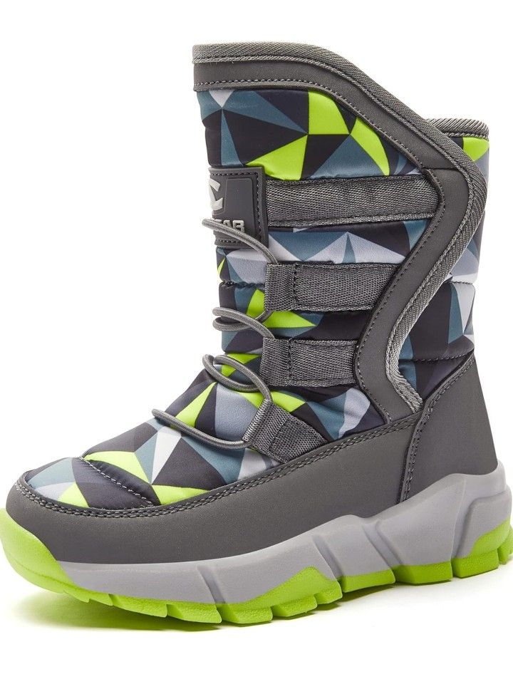 GUBARUN Boys Snow Boots Winter Waterproof Slip Resistant Cold Weather Shoes