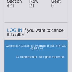49ERS RIGHTS TO OWN SEASON TICKETS FOR SALE 