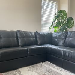 Black Sectional Couch 
