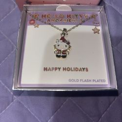 Hello Kitty Christmas Necklace 