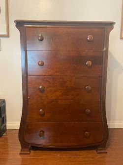 Tall Wooden Dresser