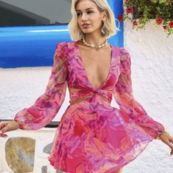 Floral Chiffon Romper 