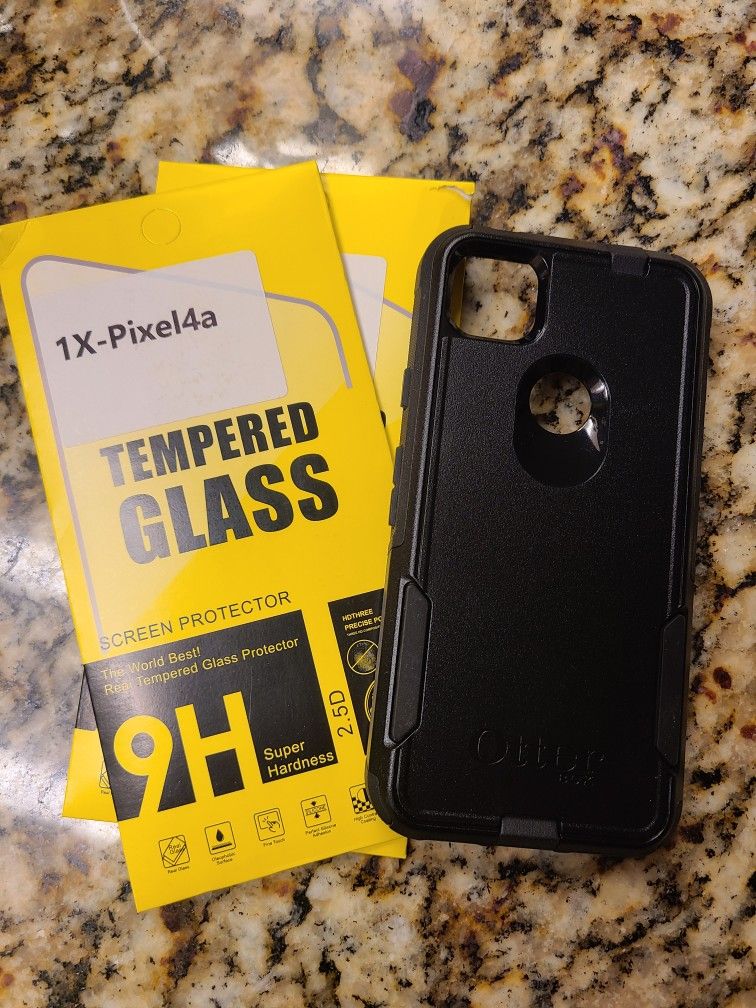 Otterbox For Google Pixel 4a (not 5G)  & 2 Screwn Protectors