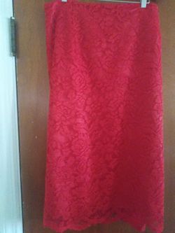 Beautiful Red Lace Skirt!!!