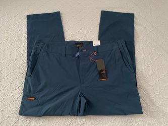 Orvis $120 Blue Teal Men's Jackson QD Stretch Pants XXL/32 UPF 50 Outdoor Hiking