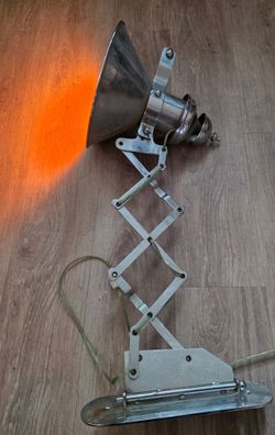 Vintage Industrial Scissor Arm Wall Lamp
