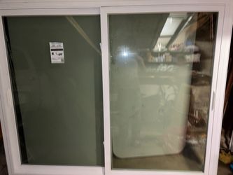 Vinyl horizontal sliding door