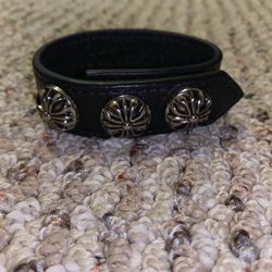 Chrome hearts on sale leather bracelet