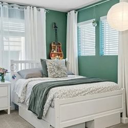 White Hemnes IKEA Bed Frame - Full