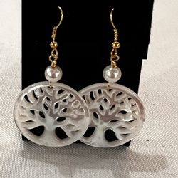 New Handmade Mother Of Pearl Earrings 