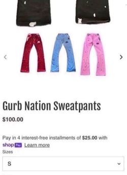gurb nation sweats flared