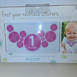 NEW baby's 1st year pink stickers for photos $5 FIRM