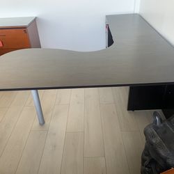 Executive L Shape Desk Black Espresso 72”x84”