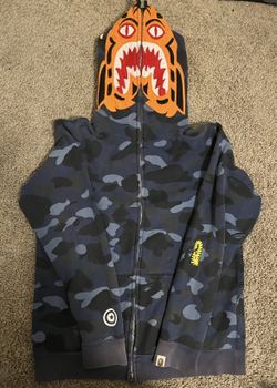 rare tiger shark bape hoodie