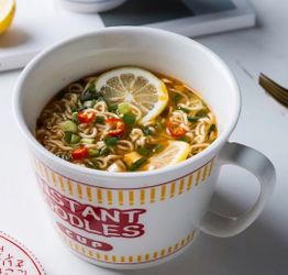 34 OZ Ceramic Ramen Bowl with Lid Instant Ramen Noodle Bowl Large