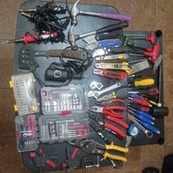 Assorted Tools Brand Name Wrenches Screw Drivers Razor Blades Tape Measures Hanmers Smart Phone Tools 