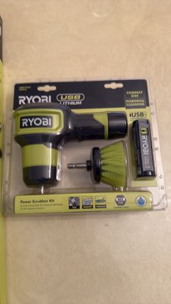 Ryobi Telescoping Power Scrubber Kit