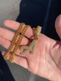 Gold Plated Initial Pendant