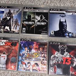 9 PS3 Games With Disc No Scratch 