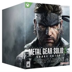 Metal Gear Solid Snake Eater Collectors Edition For Xbox Series X