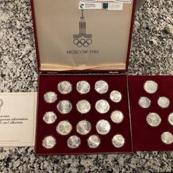 1980 Moscow Olympic Silver Coin Set