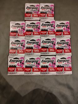Lot of 112 AAA batteries. Triple A batteries