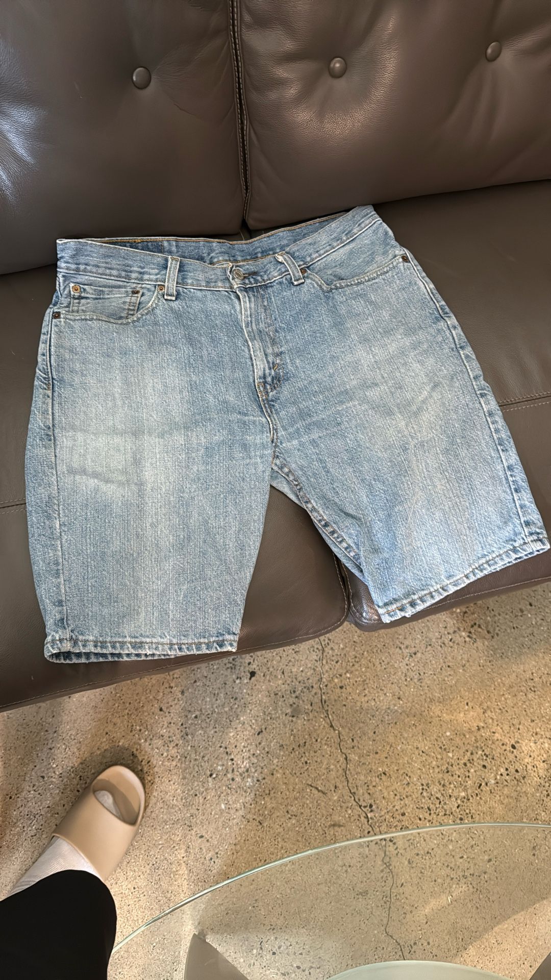 LEVIS JEAN SHORTS 505 SZ W 33 DENIM