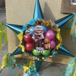 Up Star Pinata With Balls 
