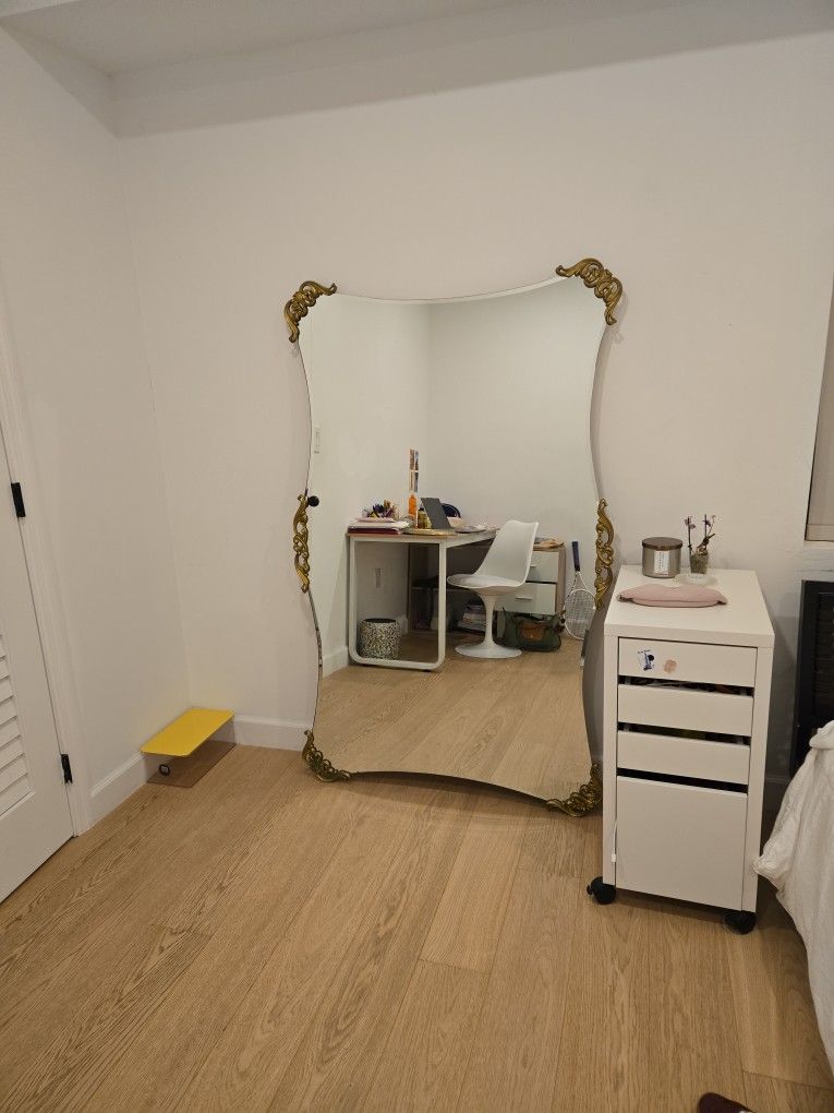 Mirror With Gold Edges